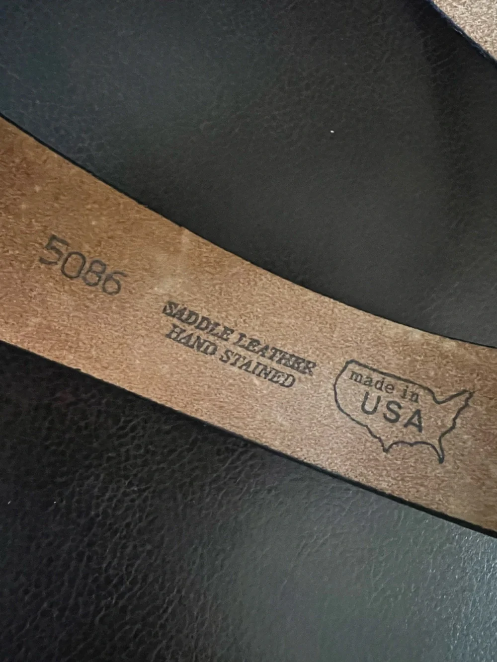 Men's Brown Tooled Western Leather Belt 40 Silver Concho Strickland’s Army Navy